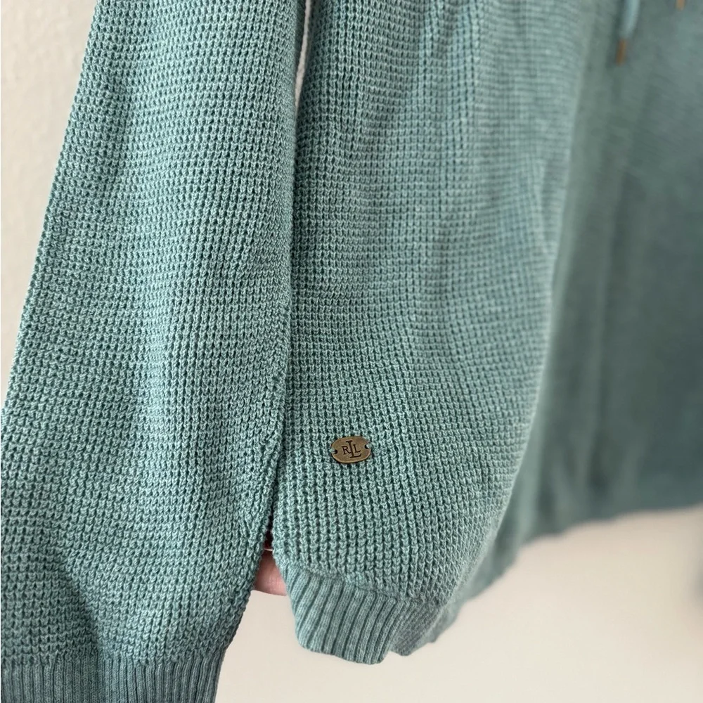 Ralph Lauren Teal Cowl Neck Sweater - Picture 2 of 6